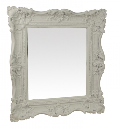 white framed mirror gisela graham